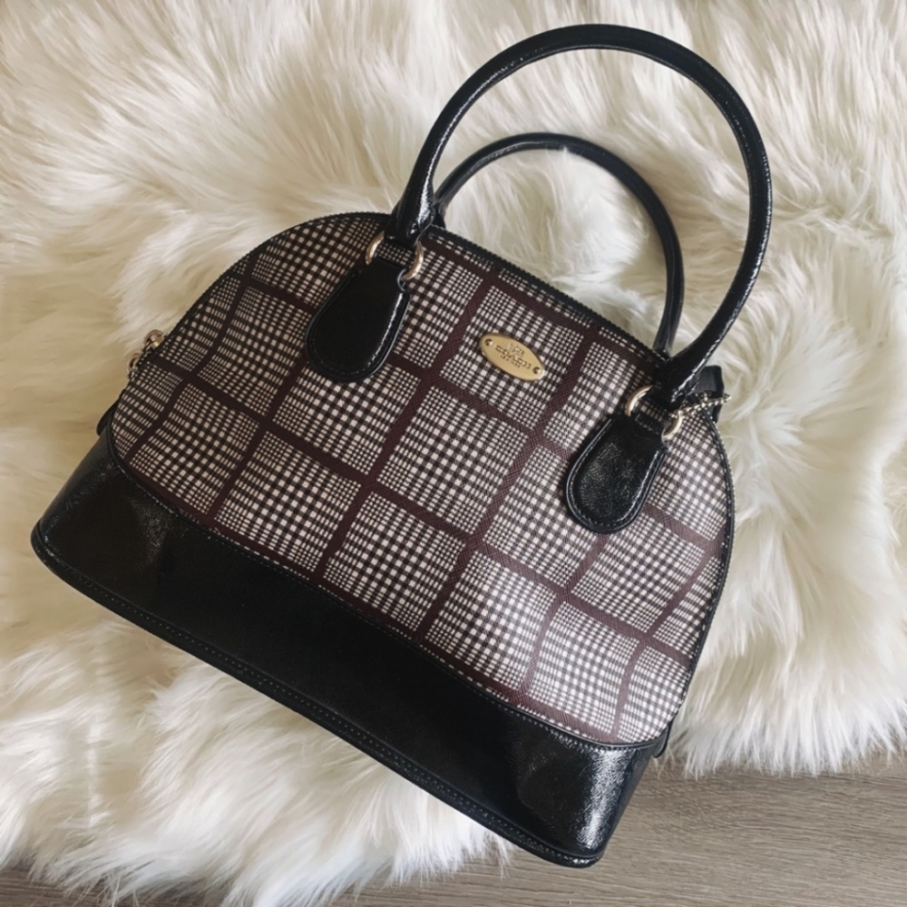 Coach Plaid Peyton Handbag